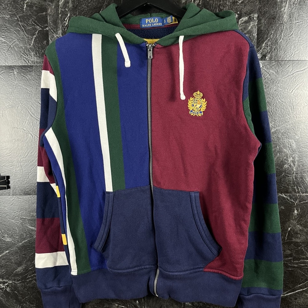 Polo Ralph Lauren Men's Block Crest Fleece Zip Hoodie Small
